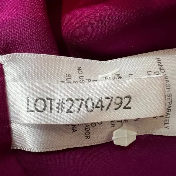 BUFFALO by David Bitton Raspberry Asymmetrical Chiffon Tank Top Size S - Picture 8 of 14